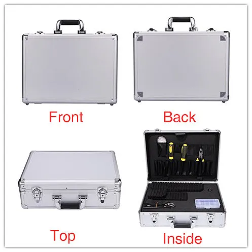 Aluminum Hard Case toolbox Briefcase Portable storage toolbox Carrying Case Organizer Flight Cases Camera Equiment Tool Case with Removable Foam