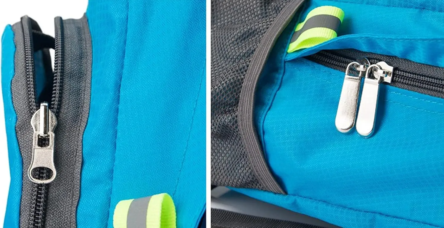 Backpack Packable Foldable Ultra Lightweight Water Resistant Durable Camping Travel Hiking Daypack for Men Women (Black)