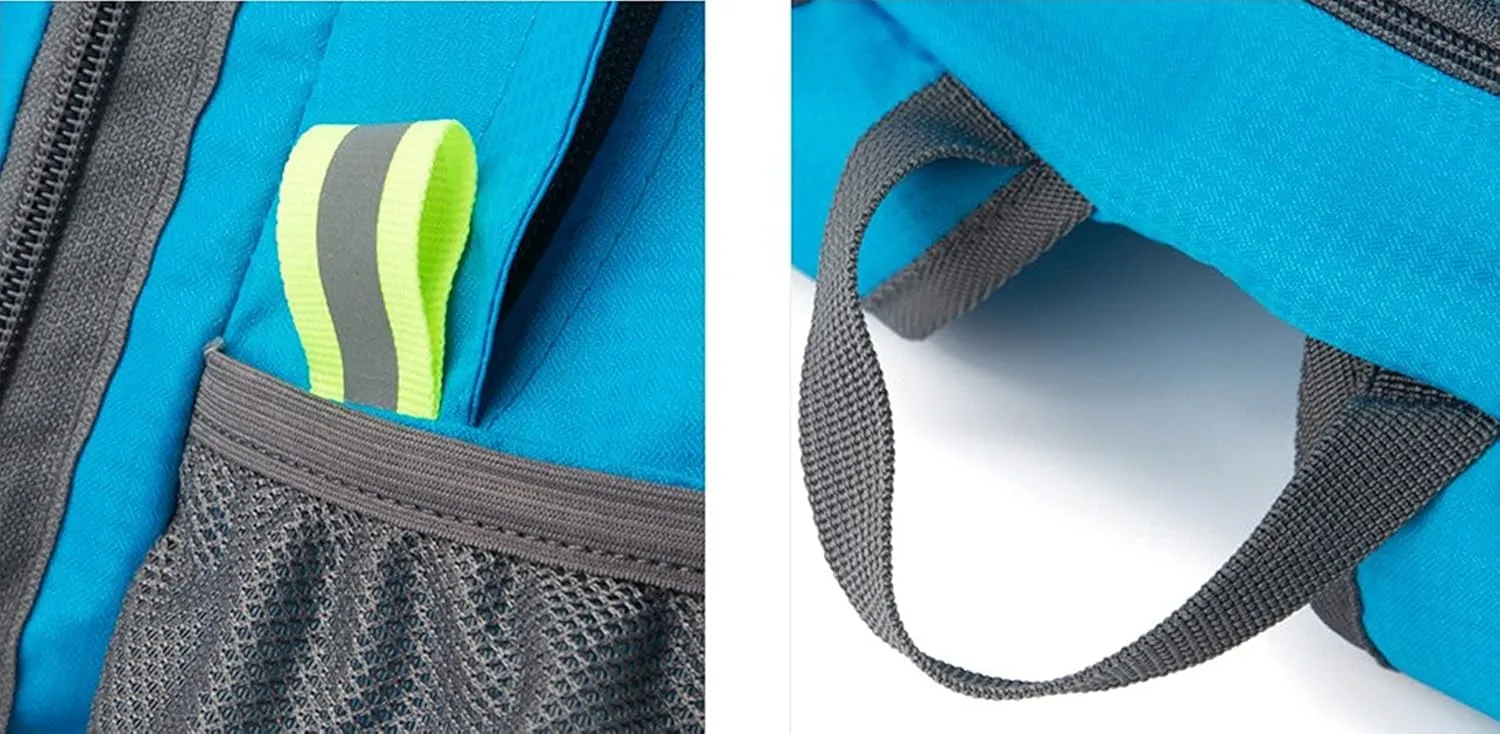 Backpack Packable Foldable Ultra Lightweight Water Resistant Durable Camping Travel Hiking Daypack for Men Women (Black)