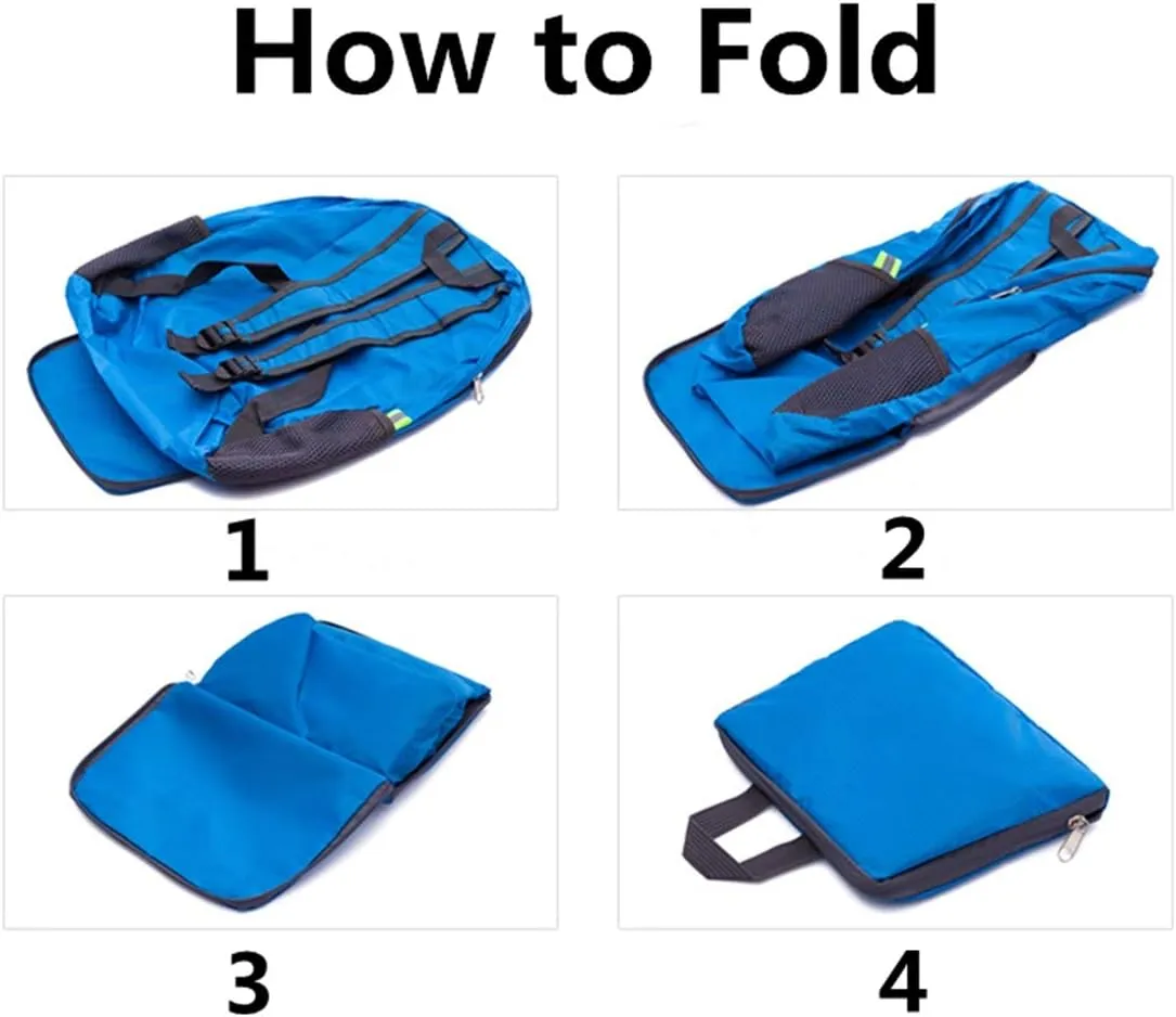 Backpack Packable Foldable Ultra Lightweight Water Resistant Durable Camping Travel Hiking Daypack for Men Women (Orange)