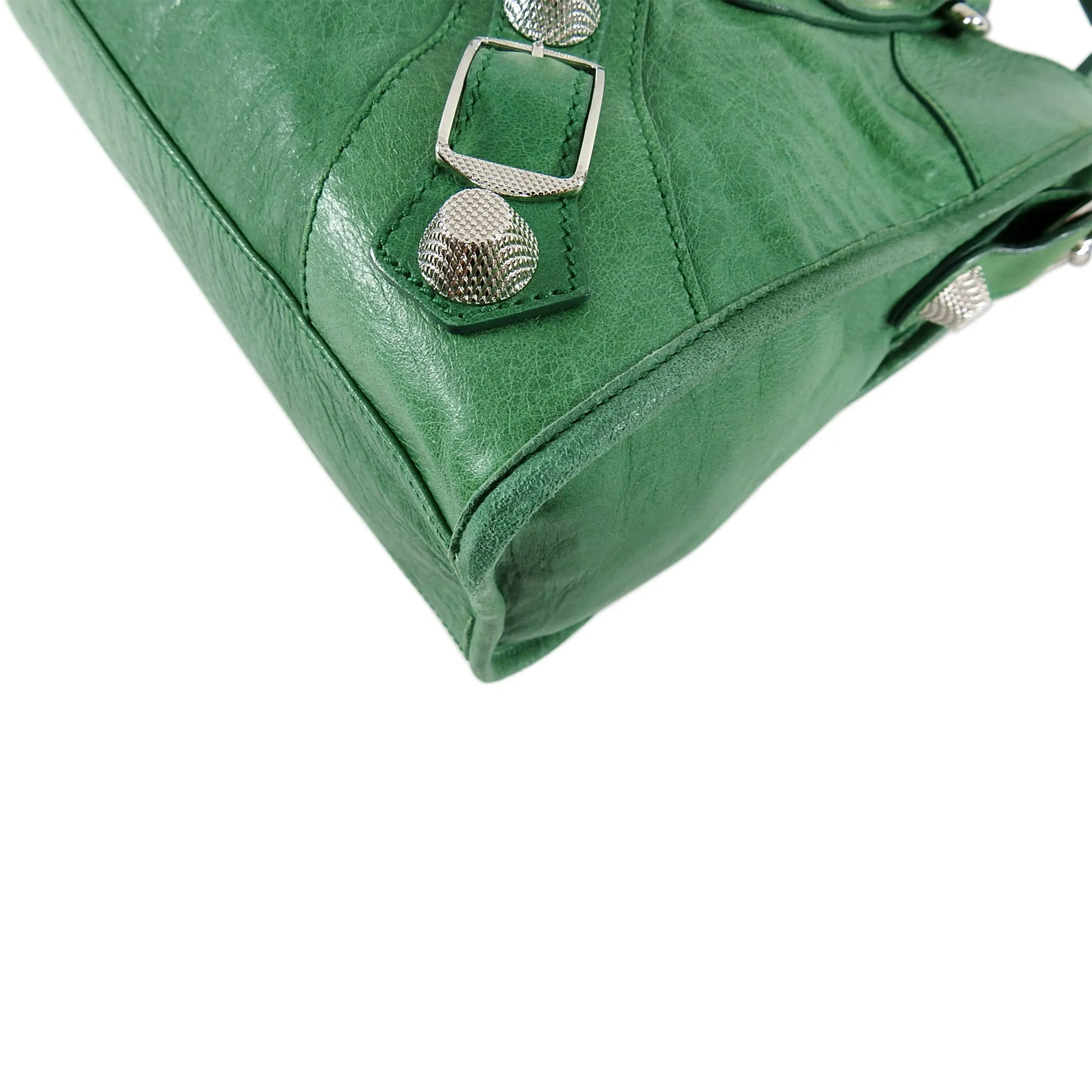 Balenciaga Green Motocross Giant 21 City Bag
