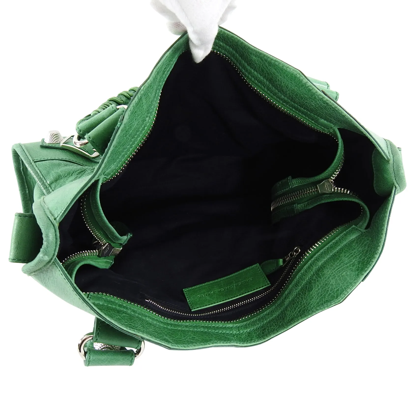 Balenciaga Green Motocross Giant 21 City Bag