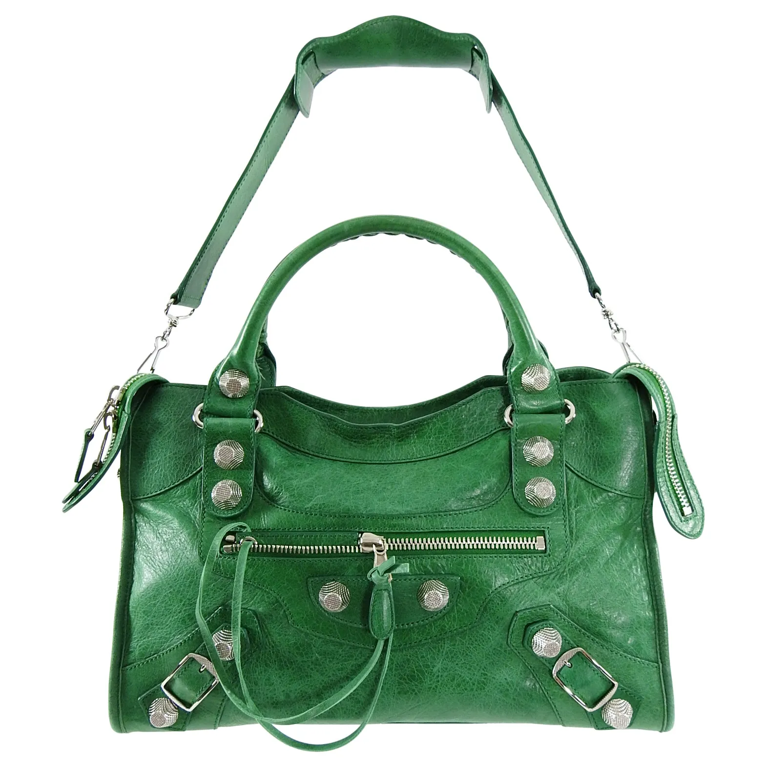 Balenciaga Green Motocross Giant 21 City Bag