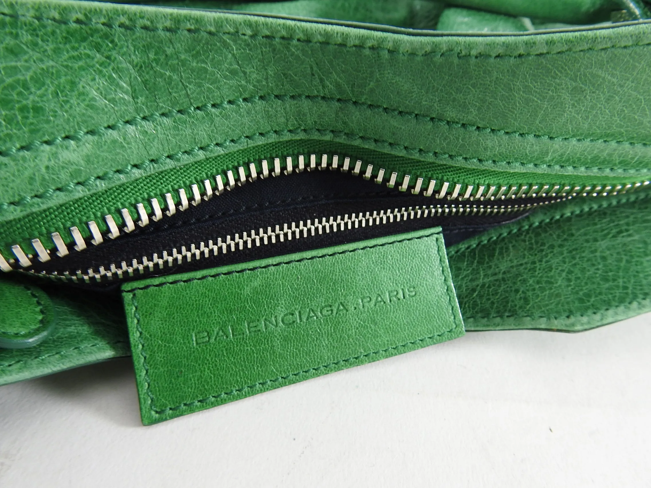 Balenciaga Green Motocross Giant 21 City Bag