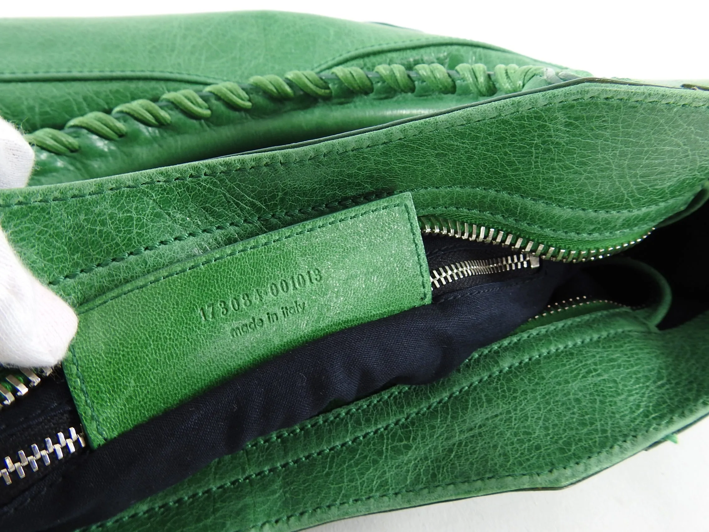 Balenciaga Green Motocross Giant 21 City Bag