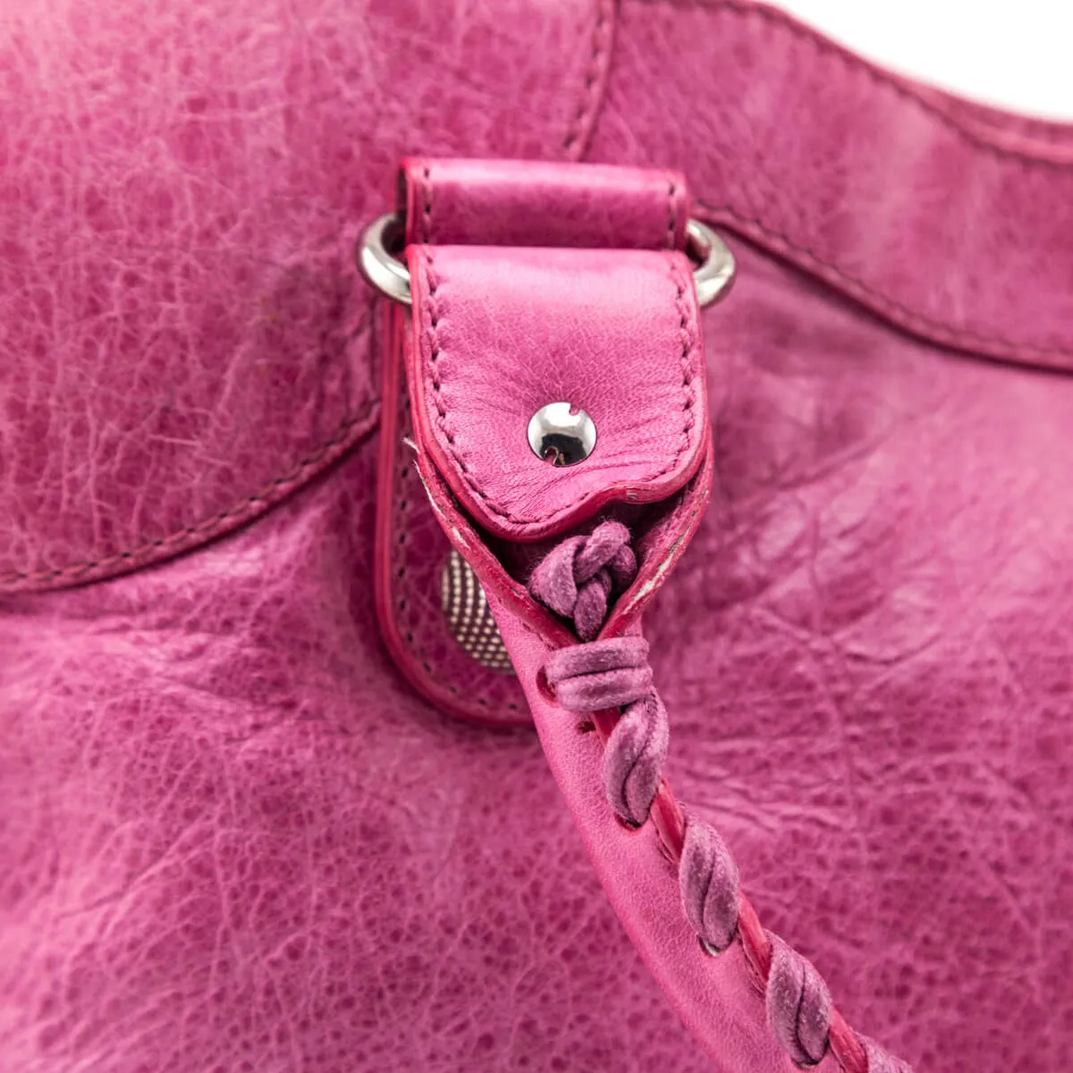 Balenciaga Sorbet Agneau Silver Giant 21 City Bag