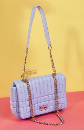 Berrylush Women Solid Purple PU Smart Casual Tasselled Small Sling Bag