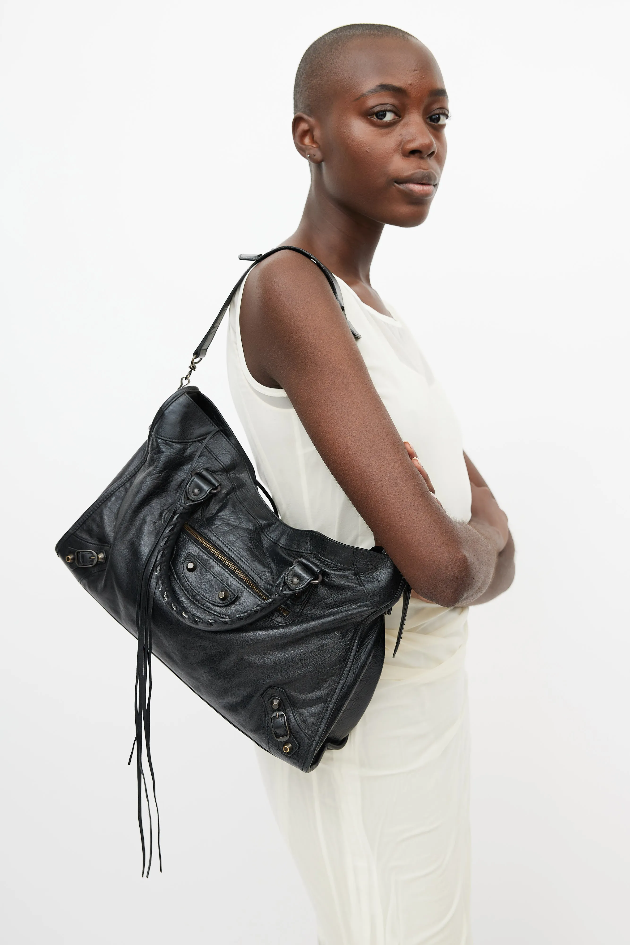 Black City Leather Bag