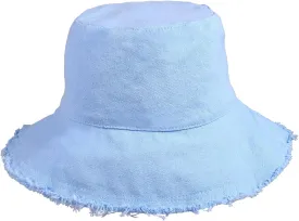 boderier Sun Hats for Women Summer Casual Wide Brim Cotton Bucket Hat Beach Vacation Travel Accessories