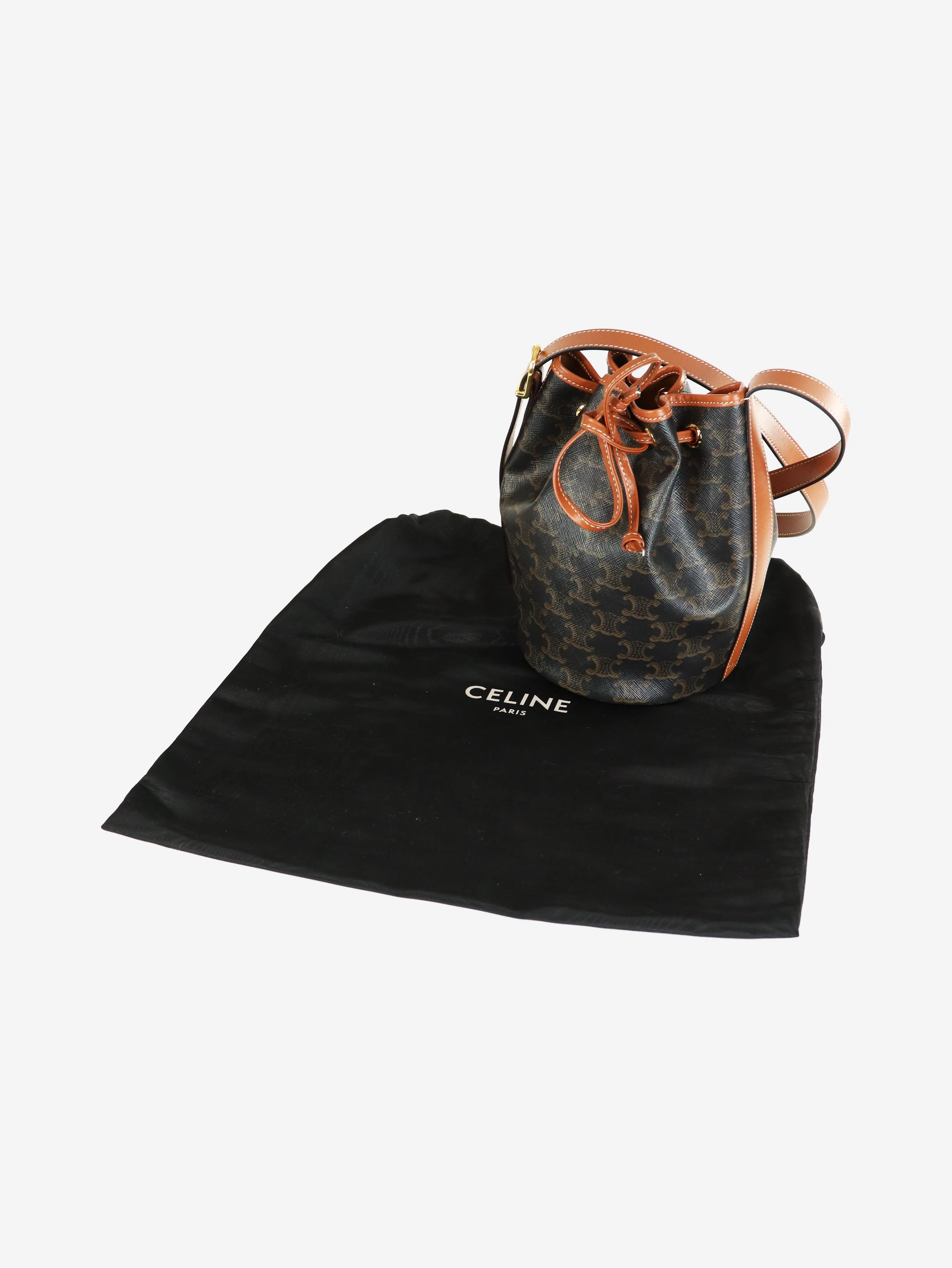 Brown Clara bucket bag