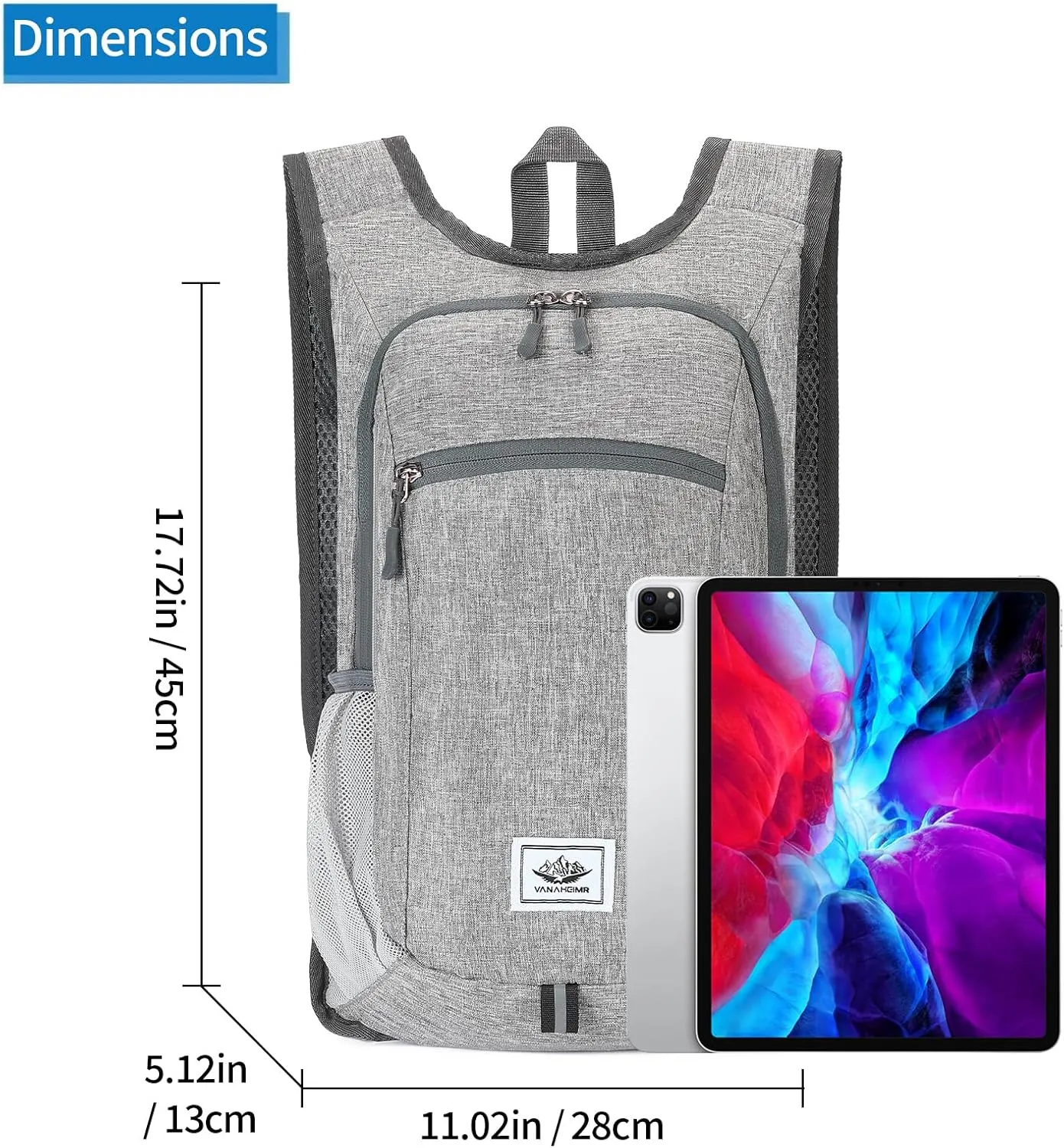 Camping Hiking Backpack Waterproof Shoulder Bag Lightweight Packable Outdoor Travel Cycling Daypack