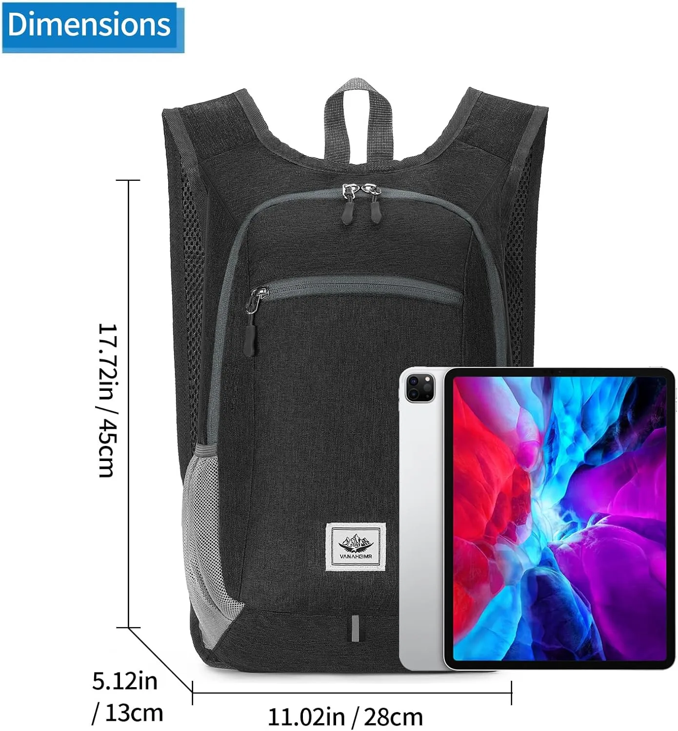 Camping Hiking Backpack Waterproof Shoulder Bag Lightweight Packable Outdoor Travel Cycling Daypack