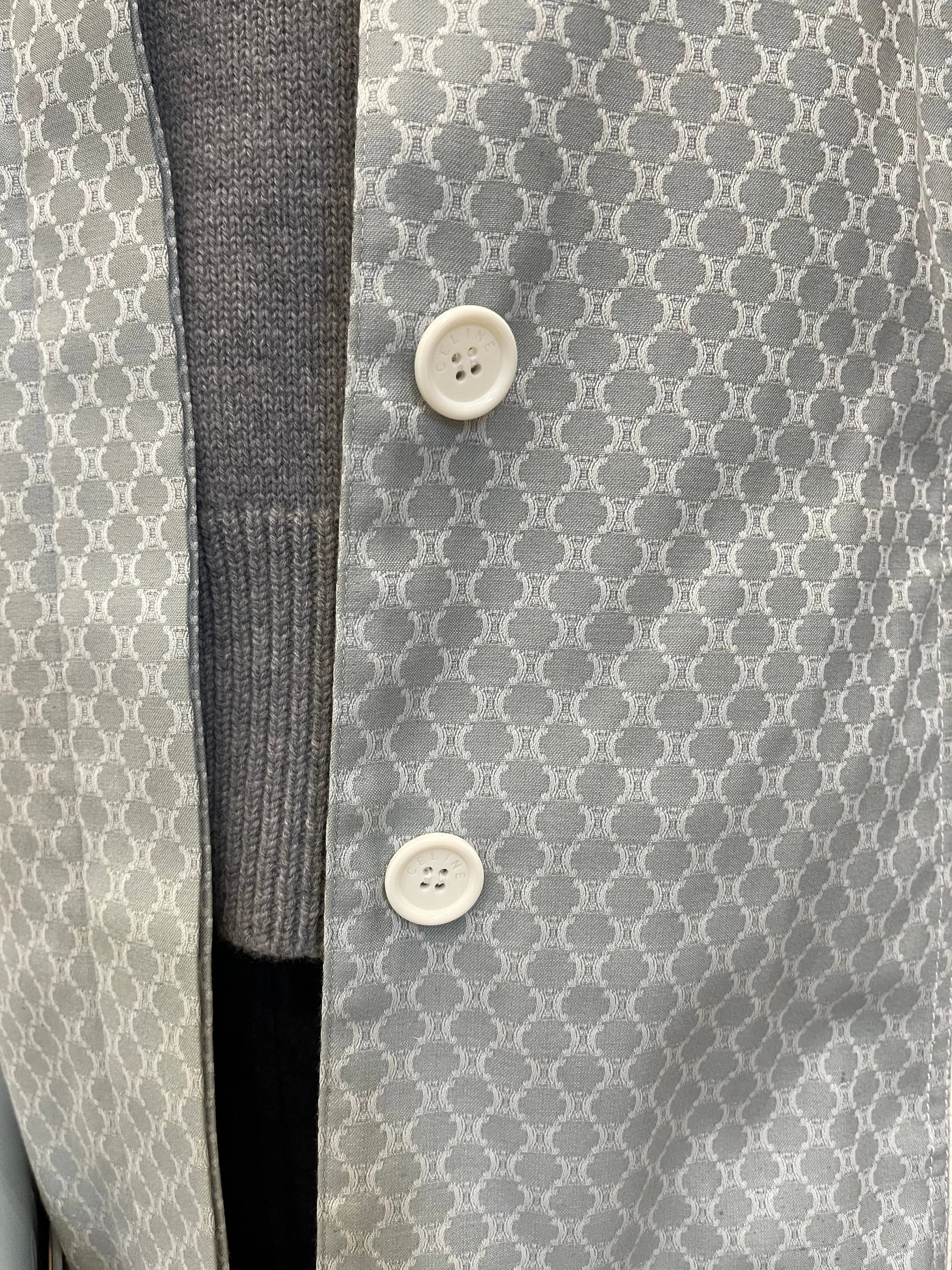 Celine blue triomphe jacket ALL0162