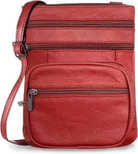 Ciana Genuine Leather Cross Body Bags Purse for Women, Purses Women's Shoulder Sling Handbags Soft Purse