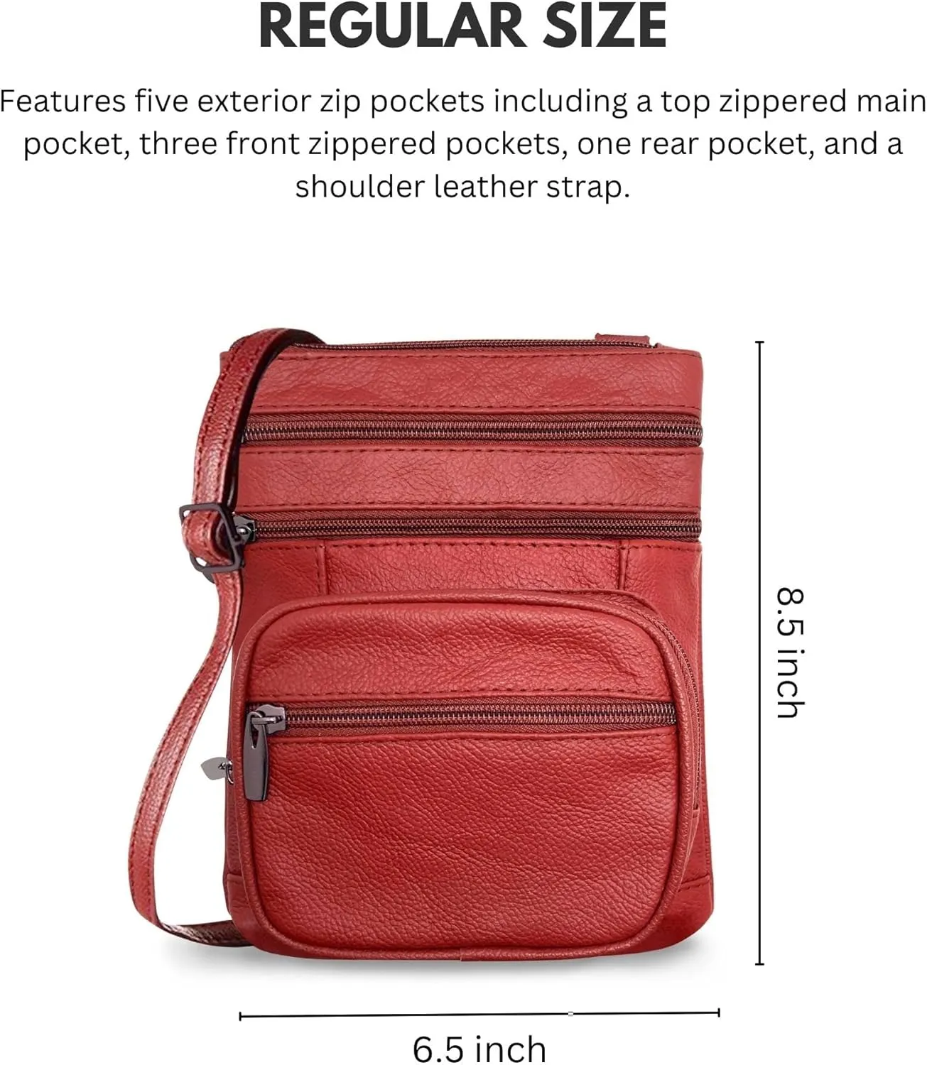 Ciana Genuine Leather Cross Body Bags Purse for Women, Purses Women's Shoulder Sling Handbags Soft Purse