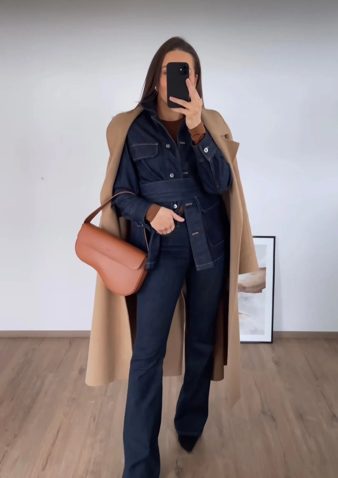 Clover MIRUM® Vegan Leather Saddle Bag | Walnut