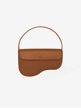 Clover MIRUM® Vegan Leather Saddle Bag | Walnut