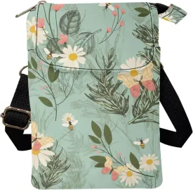 Crossbody Messenger Bag for Women Small Sling Bag Canvas Shoulder Bag Wallet Purse