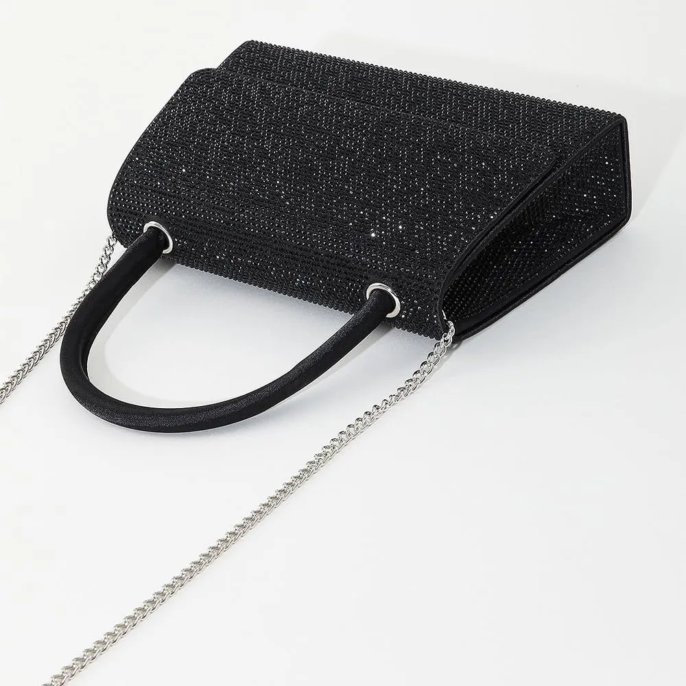 Crystal Women Handbags Ladies Purses Top-Handle Tote Handbag Rhinestones Evening Bags for Women Wedding Glitter Purse