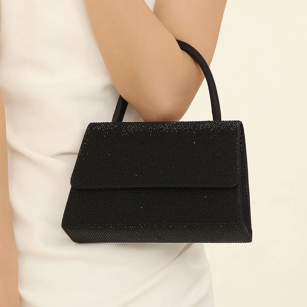 Crystal Women Handbags Ladies Purses Top-Handle Tote Handbag Rhinestones Evening Bags for Women Wedding Glitter Purse