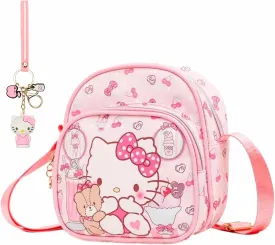 Cute Mini Crossbody Purse, Leather Messenger Shoulder Bag, Cartoon Design, A-g-e-s 3-6, 2Pcs