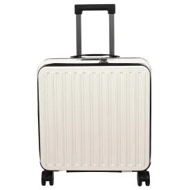 DR696 Four Wheeled Pilot Case Hard Shell Lightweight Cabin Bag White