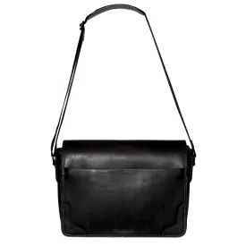 Futura Mens Laptop Messenger Sling Bag School Work Shoulder Strap - Black