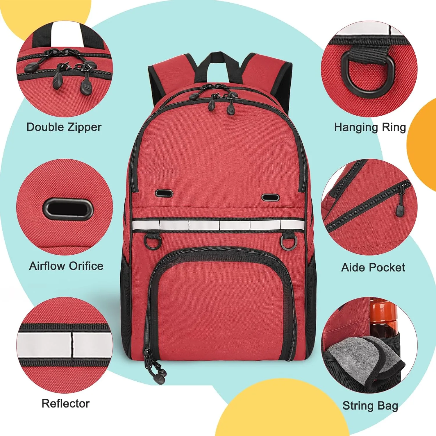 Goloni Bowling Backpack,Single Ball Bowling Bag with Shoe Compartment Up to Size 16,Bowling Bag with Padded Ball Holder