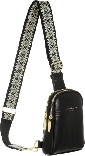 INICAT Travel Small Sling Bag Leather Crossbody Bags for Women Fanny Packs Cross Body Bag for Woman Cross Body Purses