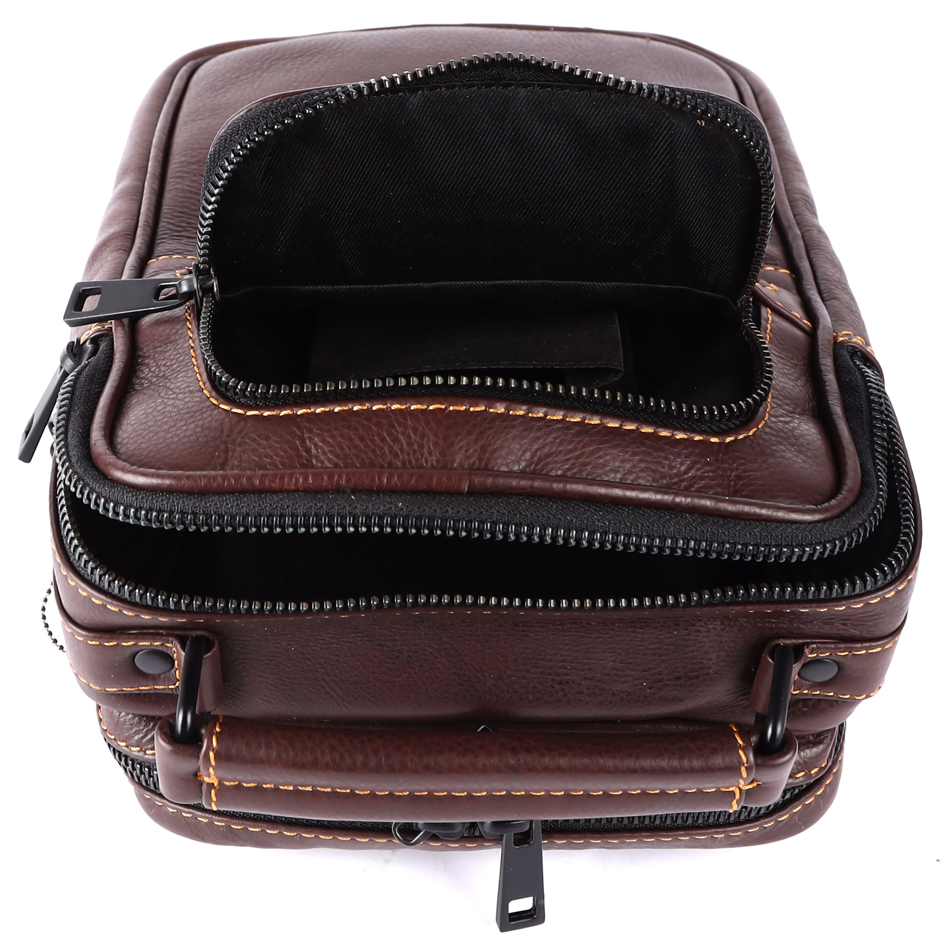 Kani Leather Crossbody Messenger Bag #2290B