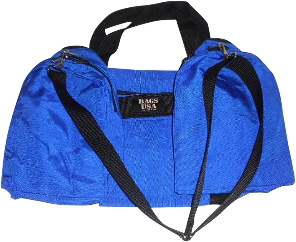 Large Triple Duffle with U Opening, Front Pocket and Two Side Compartment, Perfect Cabin Bag Made in USA.