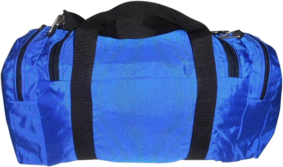 Large Triple Duffle with U Opening, Front Pocket and Two Side Compartment, Perfect Cabin Bag Made in USA.