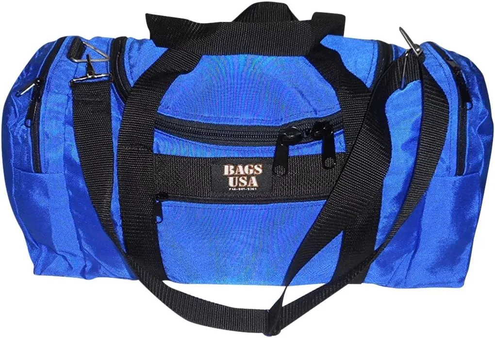 Large Triple Duffle with U Opening, Front Pocket and Two Side Compartment, Perfect Cabin Bag Made in USA.