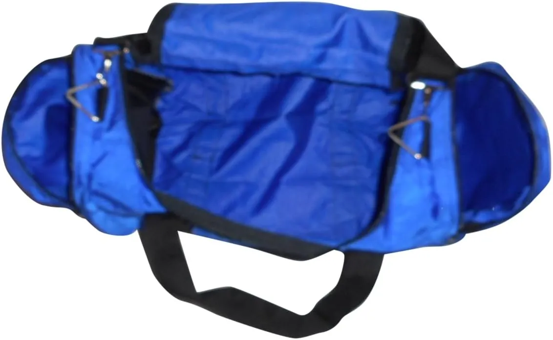 Large Triple Duffle with U Opening, Front Pocket and Two Side Compartment, Perfect Cabin Bag Made in USA.