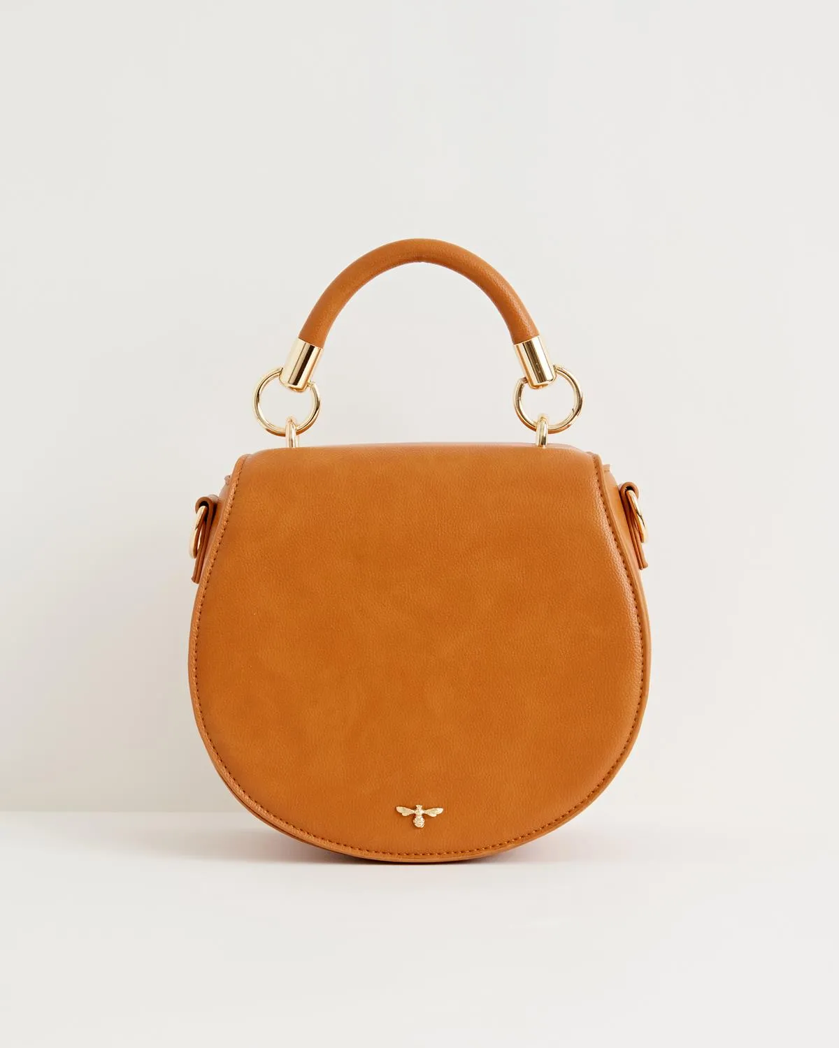 Liberty Saddle bag Tan Vegan Leather