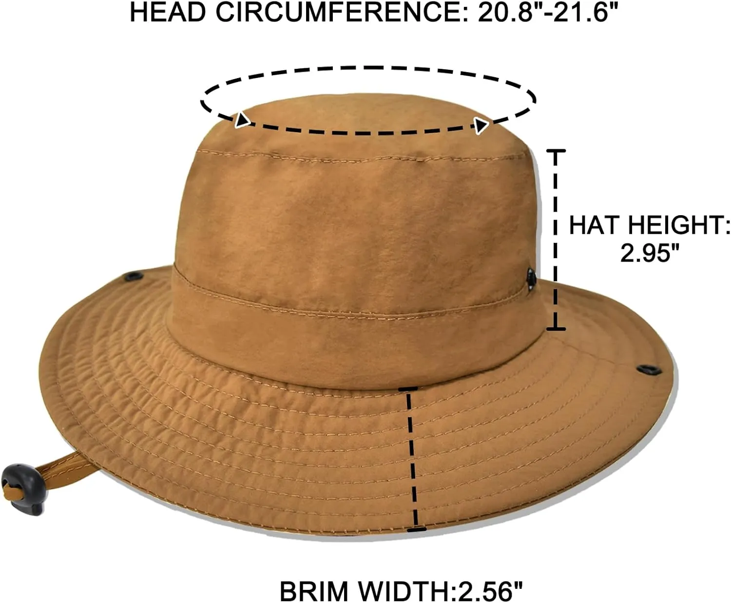 Outdoor Kids Sun Hat UPF 50  Quick Dry Foldable Bucket Hat Lightweight Adjustable Fishing Safari Hat for Girls and Boys