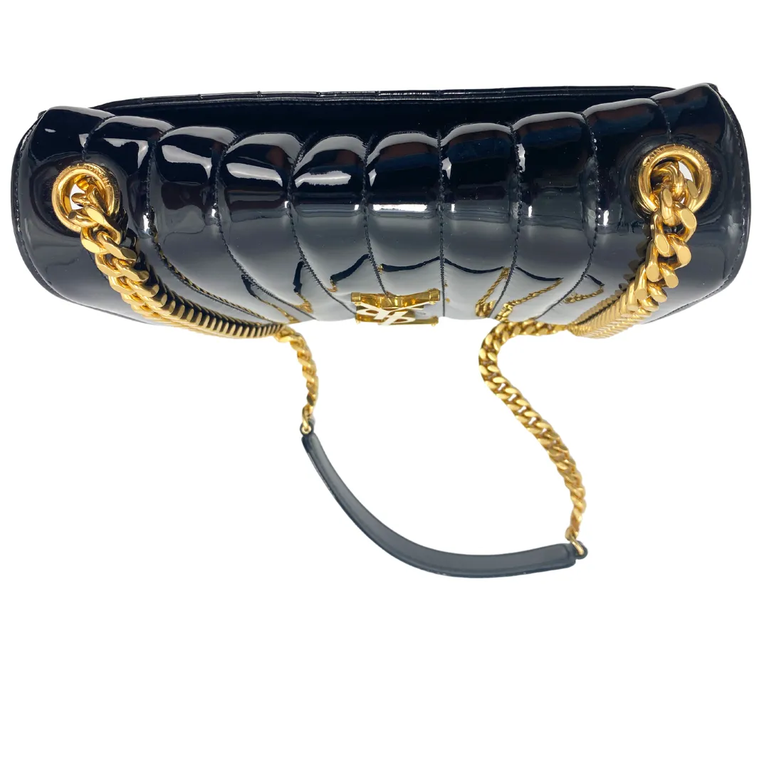 Saint Laurent Large Vicky Matelassé Patent Leather Shoulder Bag