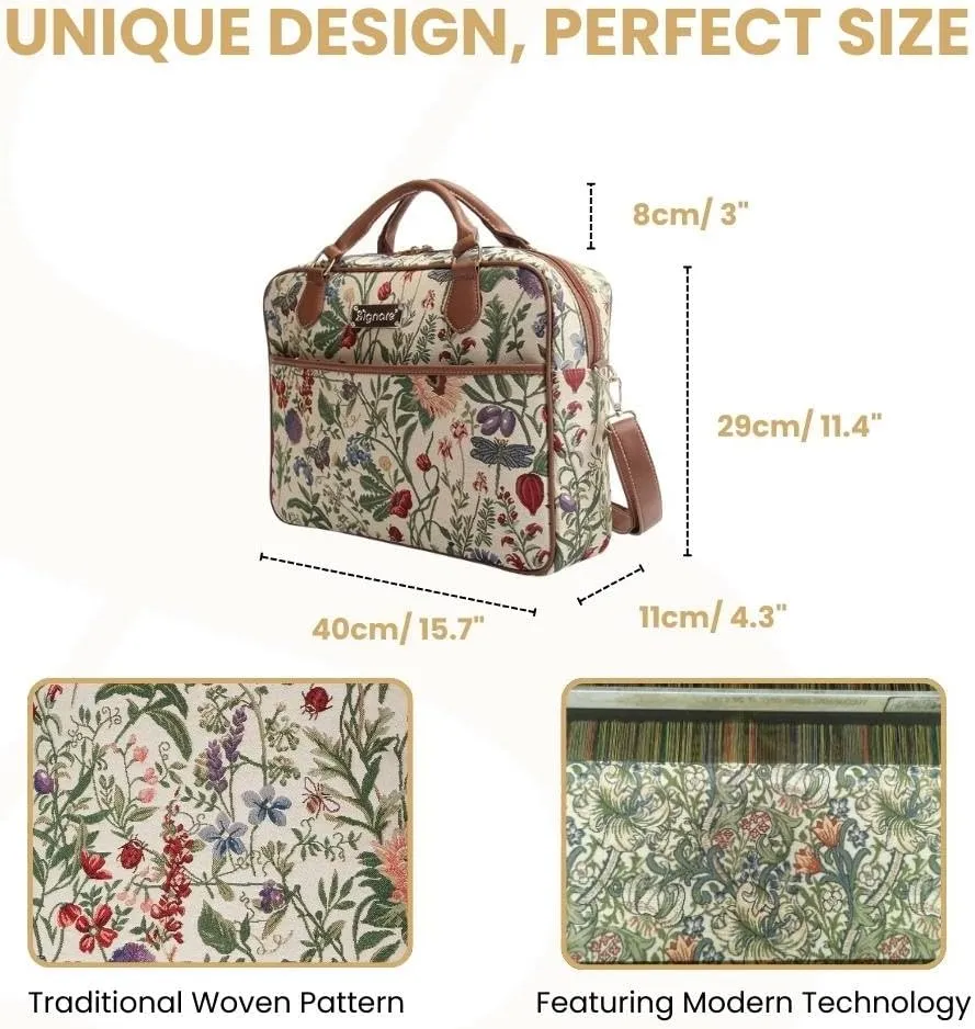 Signare Tapestry Laptop bag Computer Messenger bag Briefcase for Women