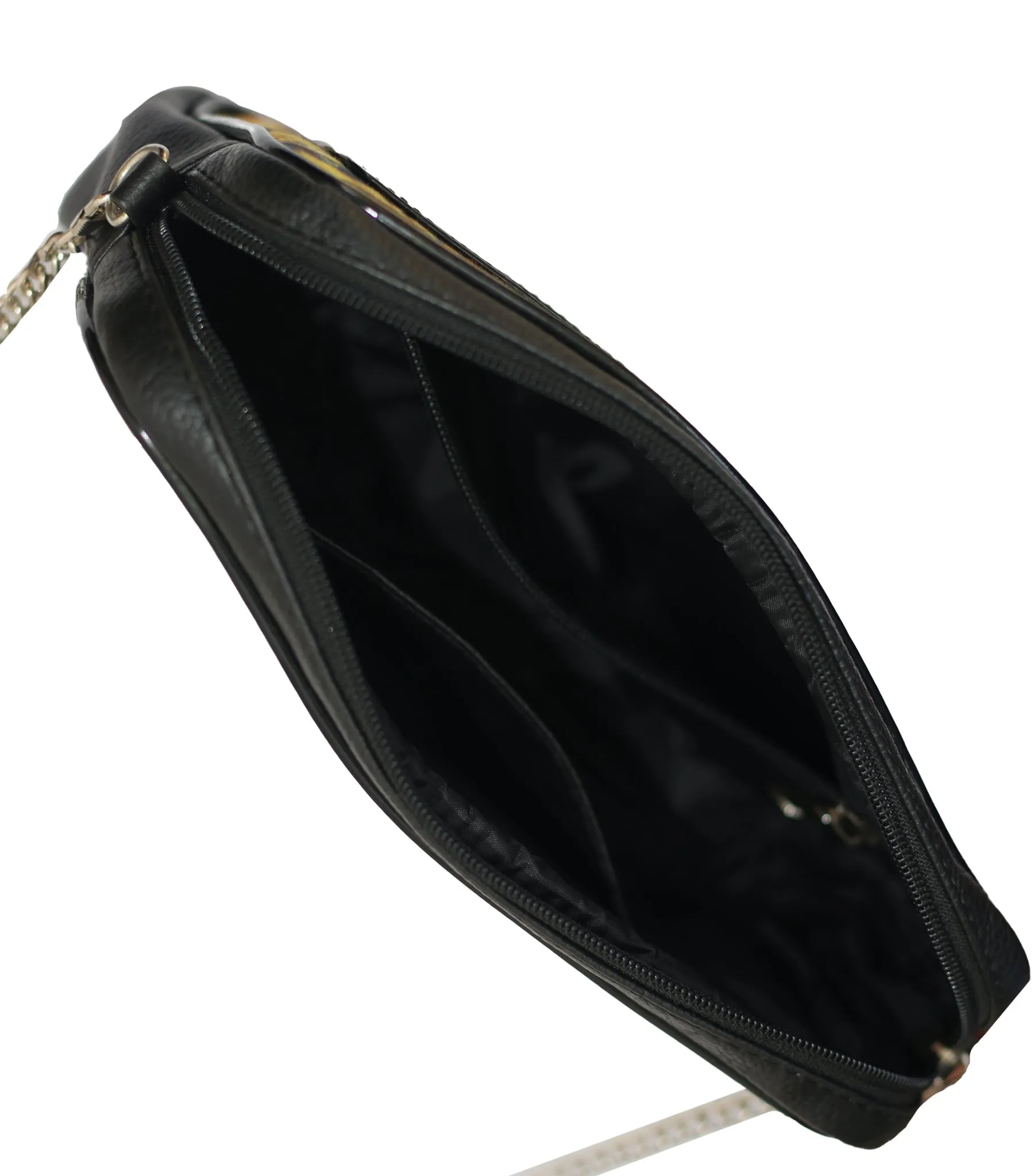 Skull studded Brocade Sling Bag