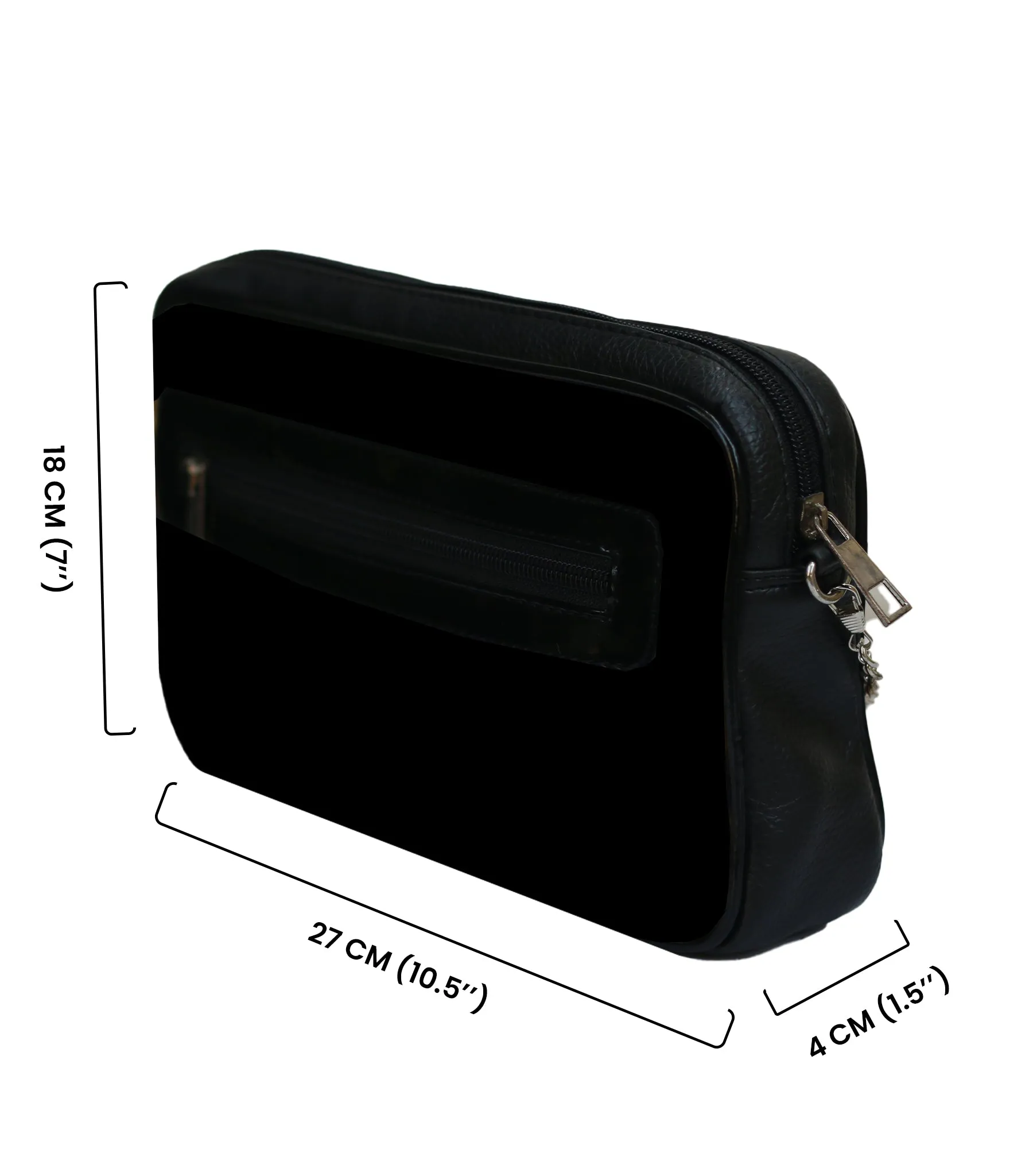 Skull studded Brocade Sling Bag