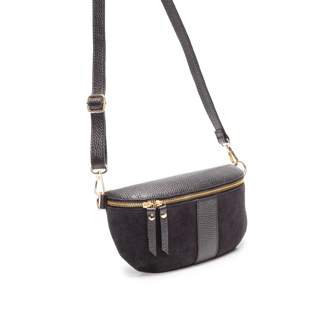 Suede Sling Bag Black