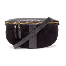 Suede Sling Bag Black