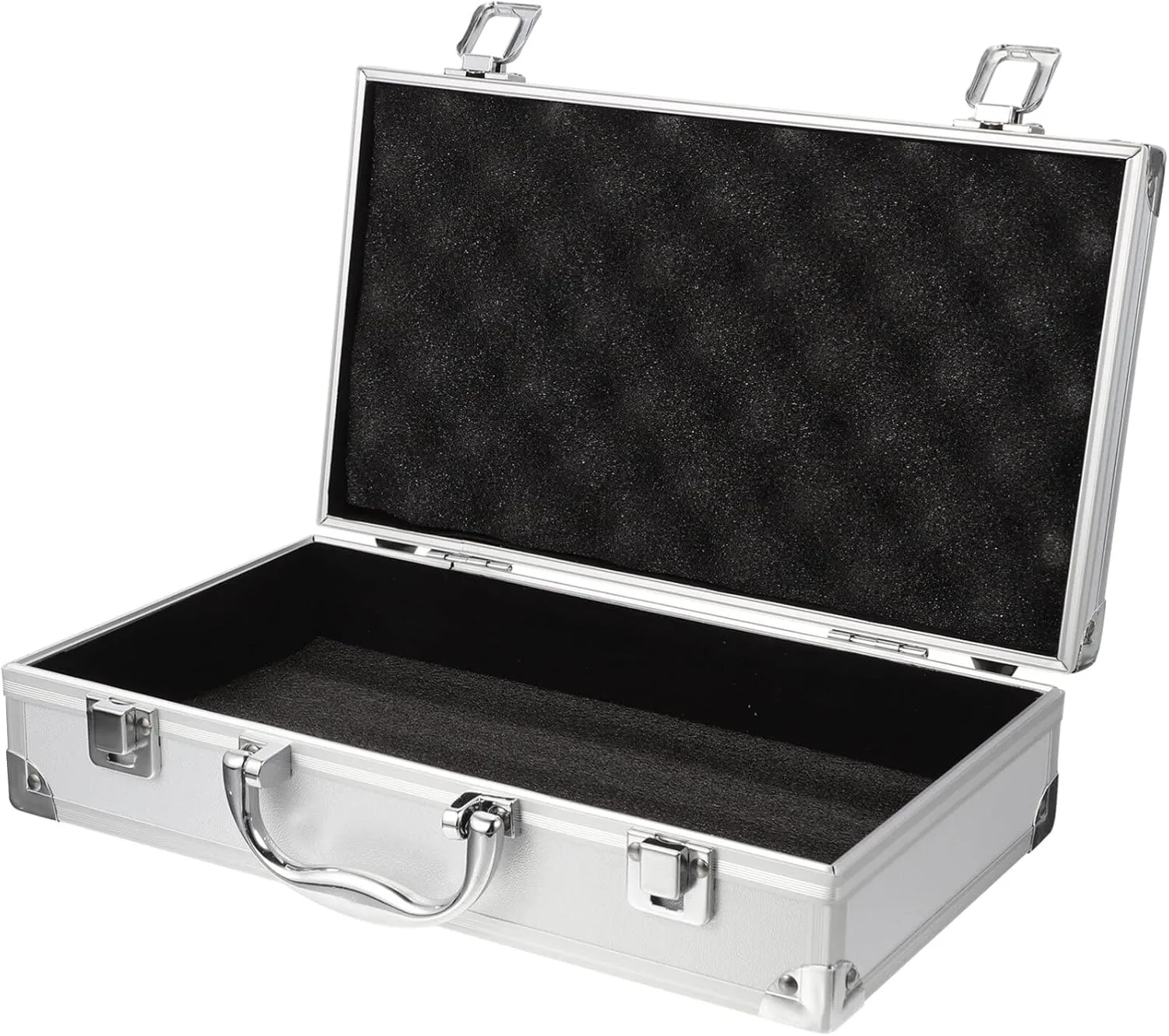 Toyvian Aluminum Briefcase Hard Case with DIY Customizable Foam Insert for Test Instruments Cameras Tools Parts and Accessories Equipment Supplies Makeup Tools