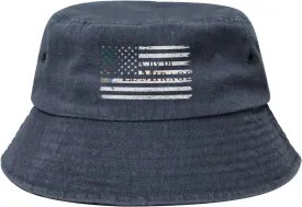 US and Flag of El Mirage, Arizona Bucket Hat for Men Women Cotton Retro Travel Fishing Beach Sun Hats