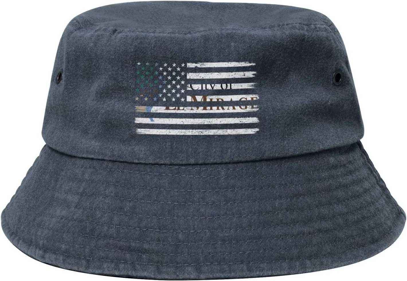 US and Flag of El Mirage, Arizona Bucket Hat for Men Women Cotton Retro Travel Fishing Beach Sun Hats