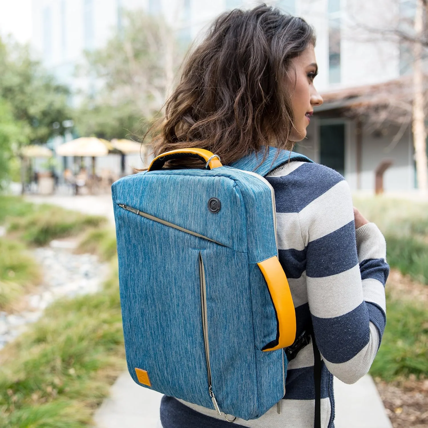 Vangoddy Slate 3-in-1 Universal 13.3 13-inch Covertible Laptop Messenger Shoulder Bag (Blue)