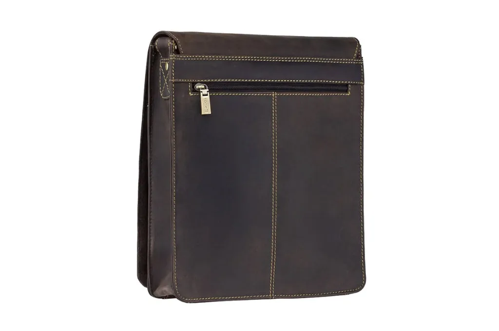 Visconti Leather Portrait Messenger Bag