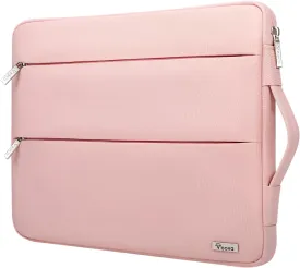 Voova 15.6-16 Inch Laptop Sleeve Carrying Case, Waterproof Computer Bag Cover Compatible with MacBook Pro 16 M3 M2 M1 Pro/Max 2023-2019, Dell XPS 15,15-16 Inch HP Lenovo Acer Asus Chromebook, Pink