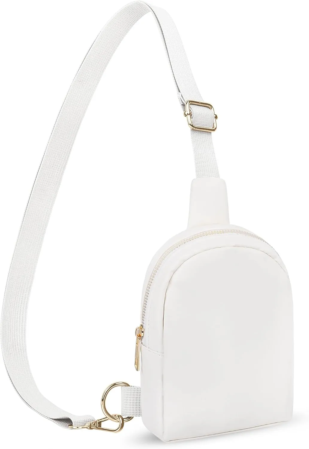 VOROLO Sling Bag Crossbody Bag For Women and Men Small Leather Cross Body bag with Ajustable Strap Beige 01 PU