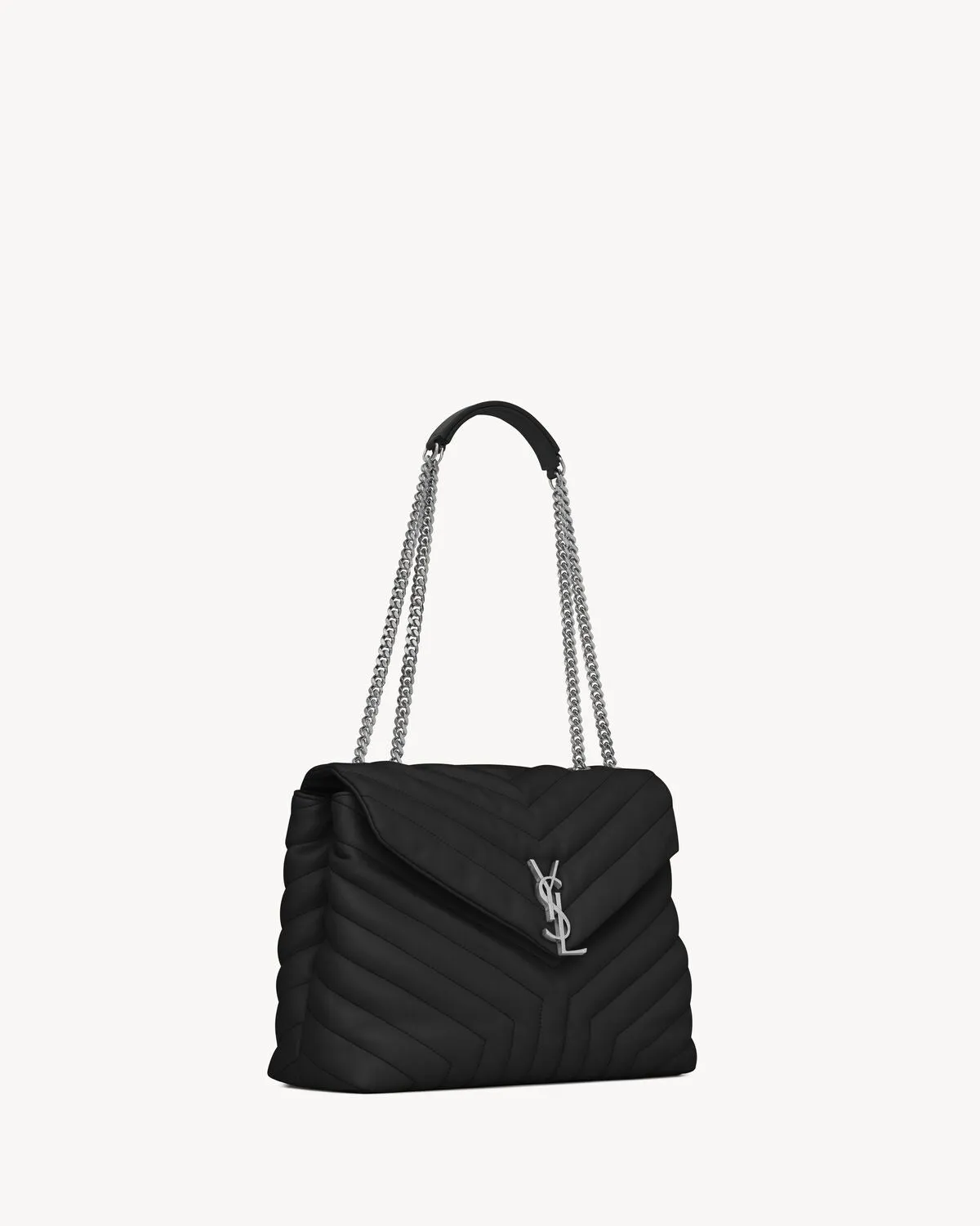 YSL Hand Bag- LOULOU LINE MEDIUM CHAIN BAG IN QUILTED "Y" LEATHER